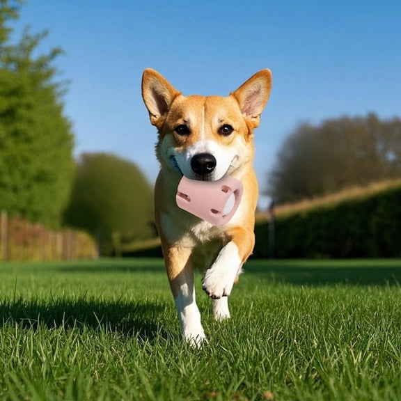 BotaniNest Durable Rubber Dog Puzzle Toy With Tennis Dispenser Chew Interactive Game For Medium Large Dogs