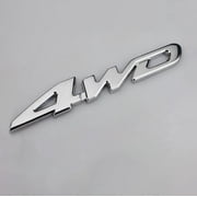 BotaniNest Emblem Displacement Car 4WD Drive Auto Sticker Wheel All Badge Metal Parts & Accessories