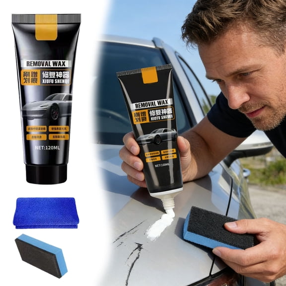 BotaniNest Exterior Wax For Clear Coat Shine Paintwork And Long Lasting Gloss Enhancement For Auto Finishes Scratch Paste Scratch Removal Wax For Vehicles Scratch