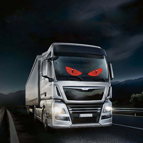 BotaniNest Eyes Light For Cars Dynamic DIY Car Led Smart Colorful Eye Lamp Blinking Led Eyes For Car Windshield USB Car Glowing Eyes Display Flexible Car Panel