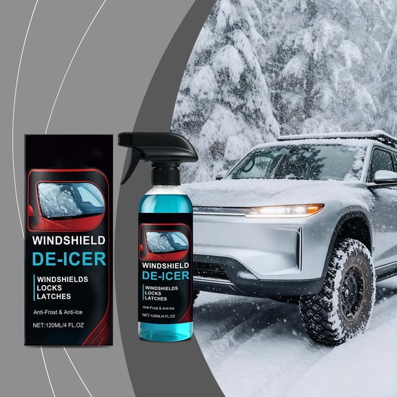 BotaniNest Fast Acting Windshield Deicer Spray Instant Ice Melter For Care And Winter Driving 120ml