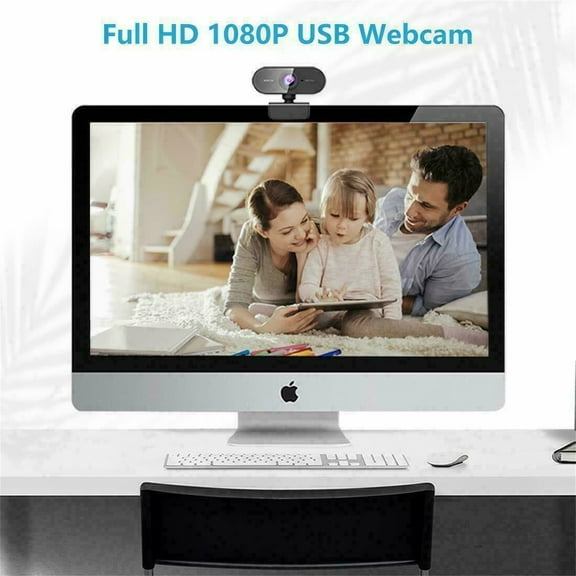 BotaniNest Full Camera Built-In Webcam Microphone 1080P PC-compitable with mac USB Computer Webcam