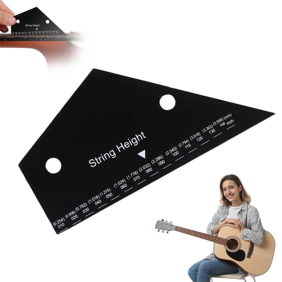 BotaniNest Guitar String Action Gauge Precision Tool For Accurate String Height Measurement On Guitars Basses