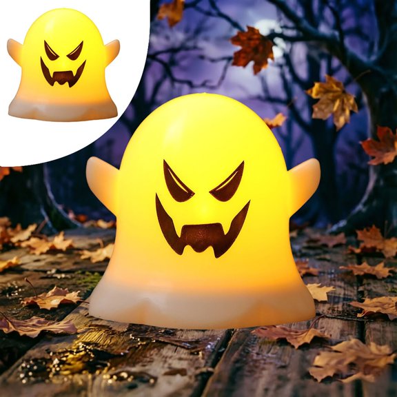 BotaniNest Halloween Decorations Halloween Figurine Light Face Head Night Light Lamp Prop For Indoor Halloween Party