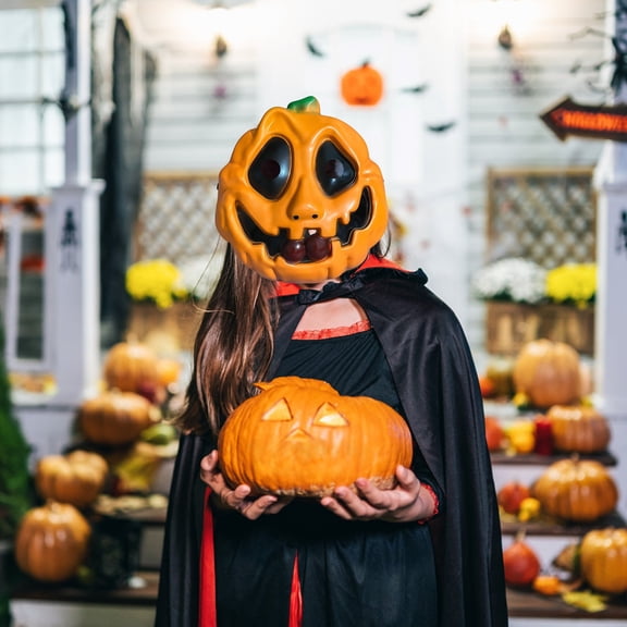 BotaniNest Halloween Decorations Halloween Full Face Pumpkin Makeup Funny And Scary Party Cosplay