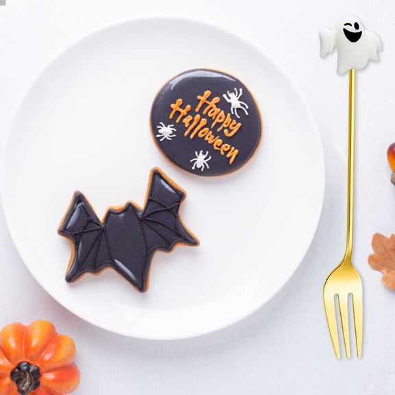 BotaniNest Halloween Decorations Spoons Halloween Spoons Pumpkin Witch Hat Spoons Dessert Spoon Coffee Spoon Ice Spoon Tea Spoon Mixing Spoons For Halloween Home Party Golden Serving Utensils