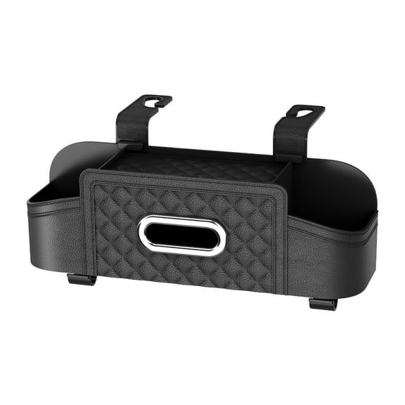 BotaniNest Headrest Rear Seat Storage Functional Seat Backrest Storage With Drink Cup Holder And Hook Travel Suitable For SUVs Sedans And Trucks