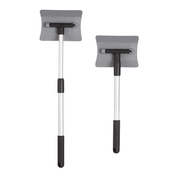 BotaniNest Heavy Duty Removal Scraper With Extendable Aluminum Pole For Windshield And Auto Glass Efficient Ice Brush And Squeegee Combo