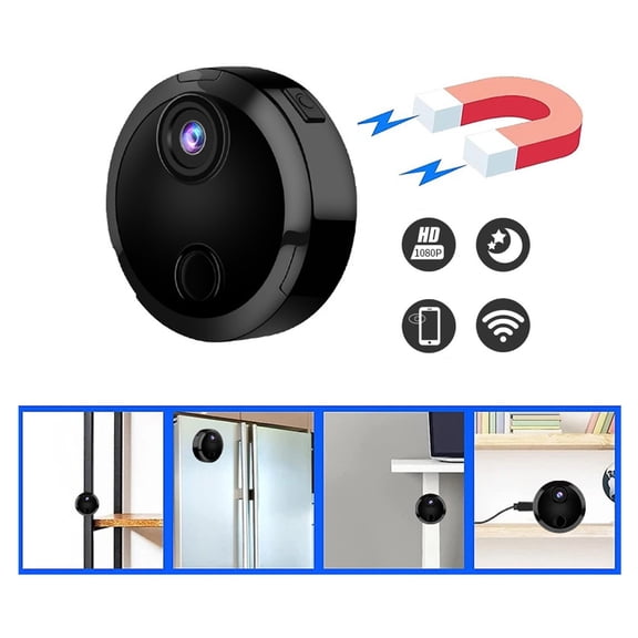 BotaniNest Include USB Charging And Stand，1080P WiFi Camera Hidden Cameras WiFi Mini Camera Cam Indoor Cam Home For Pet/Baby/ With App Surveillance Cameras With Motion Detection And Night