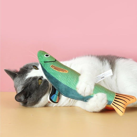 BotaniNest Indestructible Cat Toy Super Chew Cat Toy Chew Cat Toy Fish Fish Modeling Toy Interactive Cat Toy Gift Medium Cat Breed Heavy Cat Teeth Grinding Interactive