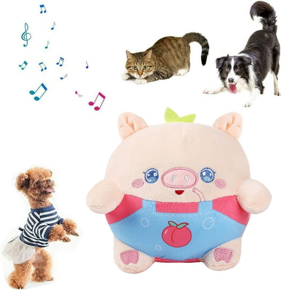BotaniNest Interactive Dog Toys 2024 Moving Pet Toy Talking Moving Dog Toy Washable Cartoon Pig Sound Electronic Herding For Dogs Shake Boredom