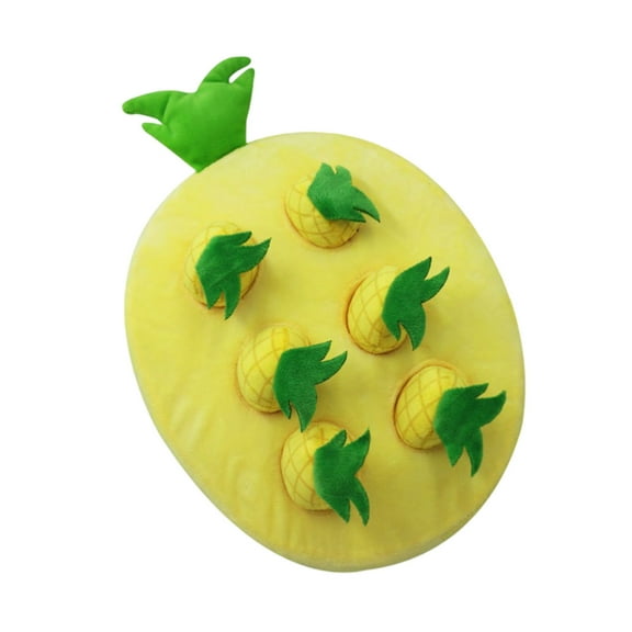 BotaniNest Interactive Dog Toys Squeaky Pineapple Sniffing Pad For Dogs Puzzle Toy 2 In 1 Non Slip Nose Feeding Game For Stress