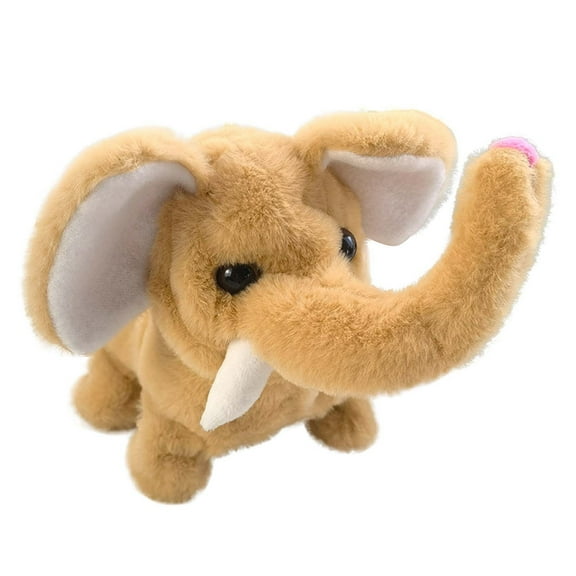 BotaniNest Interactive Electronic Elephant Toy – Walking Trumpeting And Nodding Pet Simulation For Kids And Collectors
