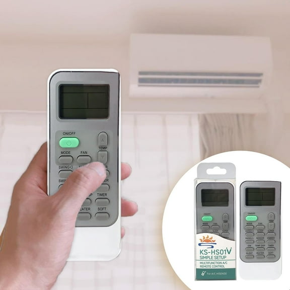 BotaniNest K S HS01V Universal Air Conditioning Remote Control For Full Functionality | Easy Setup | Long Range Signal | Durable Design