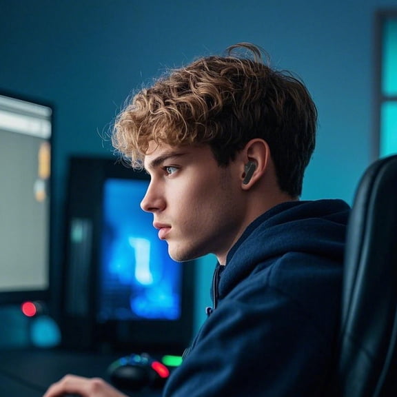 BotaniNest K13 Transparent Space Capsule In Ear Noise Reduction Long Battery Life Wireless Headset Very Stylish Headset