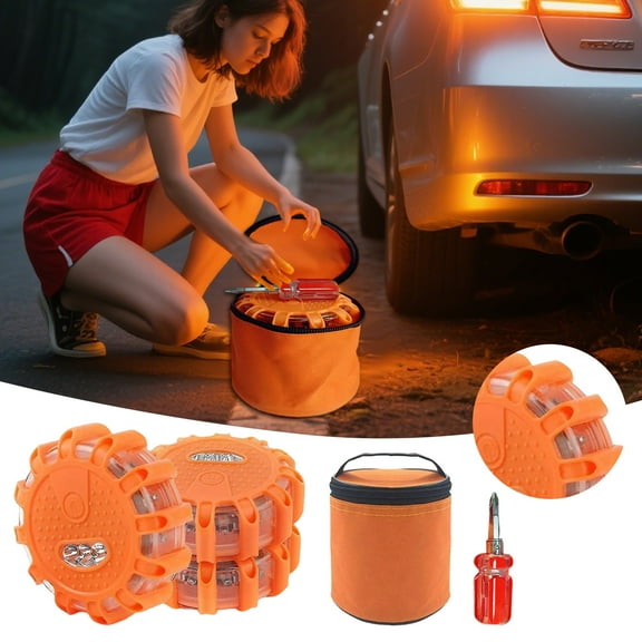 BotaniNest LED Emergency Warning Light Strobe For Vehicles Hazard Base Traffic Caution Signal Lamp Auto Truck Emergency Flashing Light