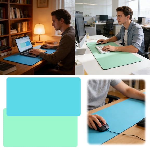 BotaniNest Large Desk Pad Mat With Edges For Computer Laptop Gaming And Writing Smooth Protector