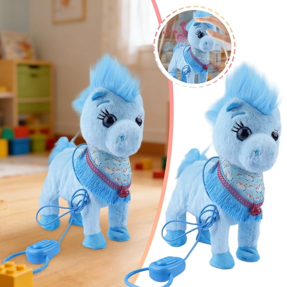BotaniNest Lifelike Interactive Horse With Realistic Sounds And Gentle Movements For Kids Comfort And Play