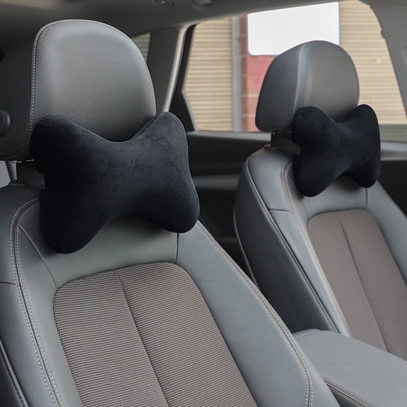 BotaniNest Memory Foam Car Seat Head Rest Support Pillow Neck Bone Travel Cushion