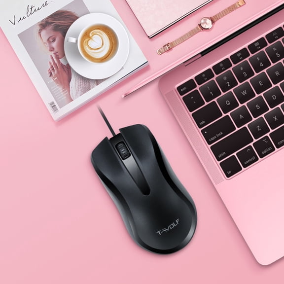 BotaniNest Mice USB Corded Mice Or Comfortable Computer With Optical Desktop Adjustable Wired Wired And Sensor Mice