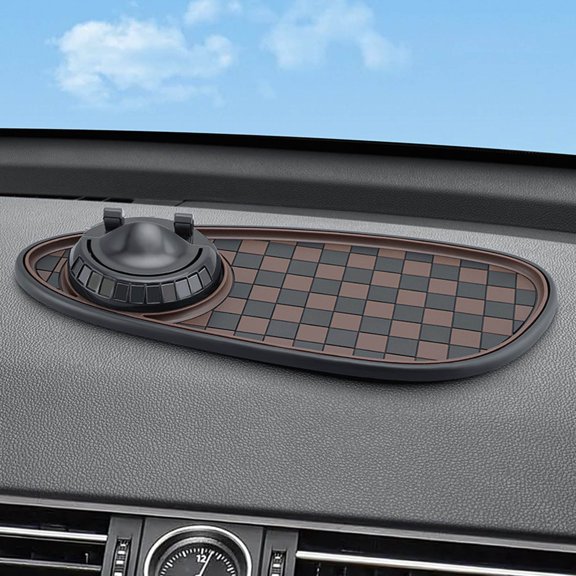 BotaniNest Multifunction Car Mat Multifunctional Vehicle Mounted Mat Rotatable Car Mat Can Place Mobile Phones Keys And Other Small Accessories