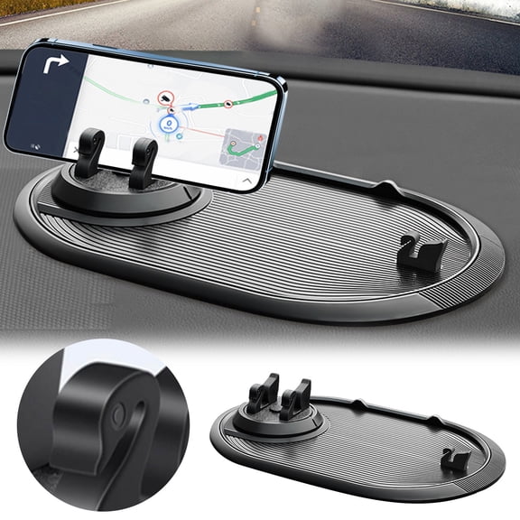 BotaniNest New Multifunction Car Slip Mat Car Slip Mat Phone Holder With Temporary Parking Numbe Pad For Phones Sunglasses Keys Gadgets