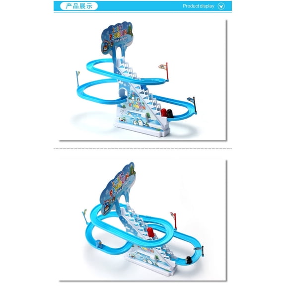 BotaniNest Penguin Music Track Sliding Puzzle Track Toy Train with Education