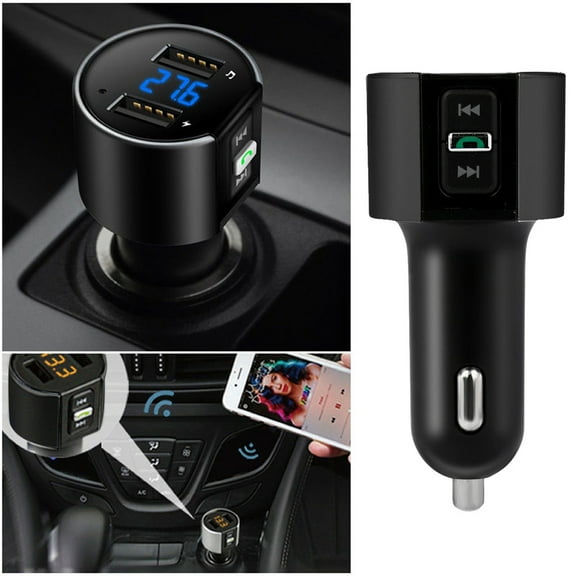 BotaniNest Plug C26S Adapter FM MP3 Car USB Wireless Player Kit Bluetoot Car FM