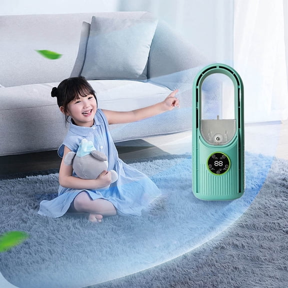 BotaniNest Portable Air Conditioner USB Personal Air Cooler With 6 Speeds Quiet Mini Air Conditioner Fan Desktop Fan For Home Bedroom Travel And