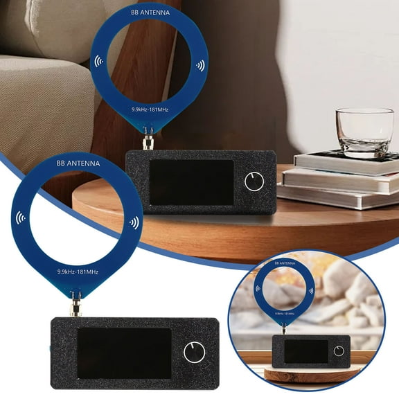 BotaniNest Portable Shortwave Receiver 0.5 108MHz Mini LSB USB AM FM Full Band Receiver Pocket