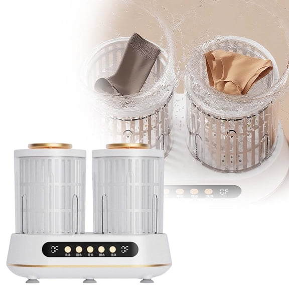 BotaniNest Portable Twin Tub Mini Washing Machine With Dryer Compact Laundry Solution For Apartments Dorms Camping