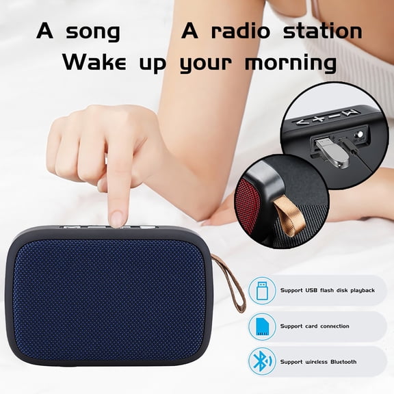 BotaniNest Portable Wireless Bluetooth Stereo SD Card FM Speaker For Smartphone Tablet Laptop
