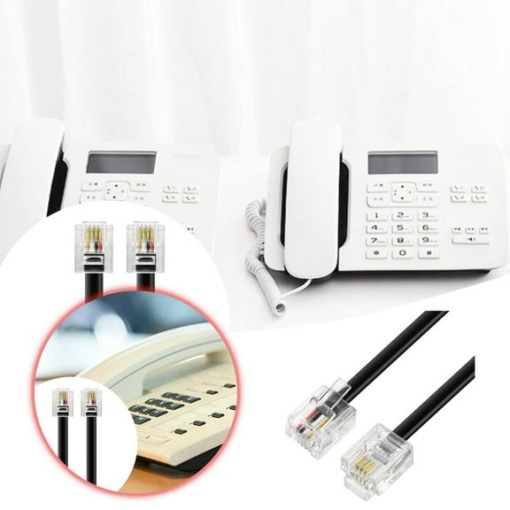 BotaniNest RJ11 Flat Telephone Connect Your Landline Phone With Ease