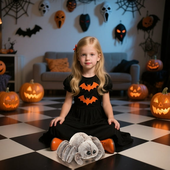 BotaniNest Realistic Toy Soft Stuffed Animal Halloween Cute Crawling Creature For Kids Teens