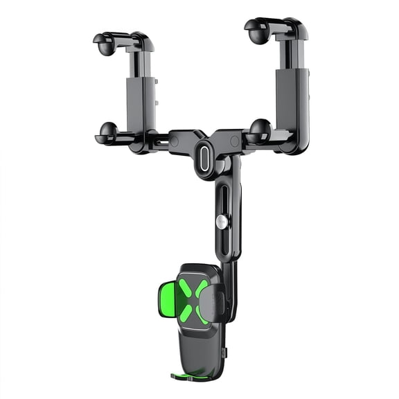 BotaniNest Rear View Mirror Phone Holder, 360° Rotatable and Retractable Car Phone Holder Universal Rearview Car Phone Mount for All Mobile Phones