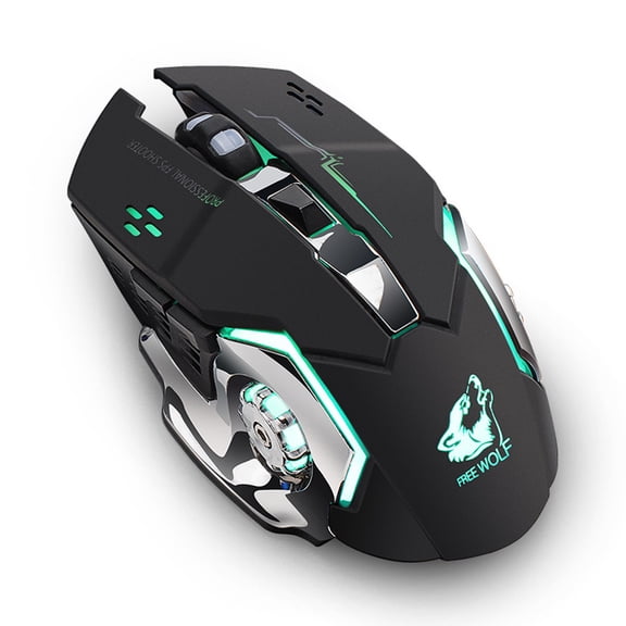 BotaniNest Rechargeable X8 Wireless Silent LED Backlit USB Optical Ergonomic Gaming