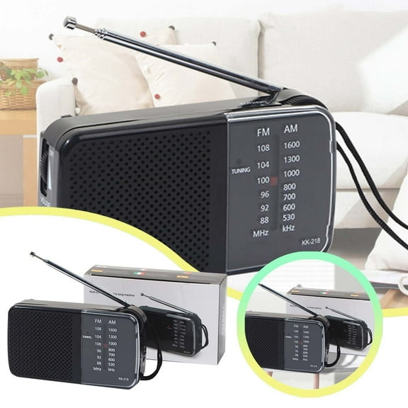 BotaniNest Retro Portable AM FM Radio KK218 Band Analog Dial Tuner With High Sensitivity For Home Travel