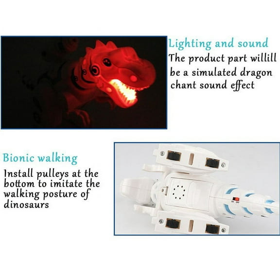 BotaniNest Robot Toy Dinosaur Interactive Intelligent Remote Control Walking Dinosaur Remote control robot