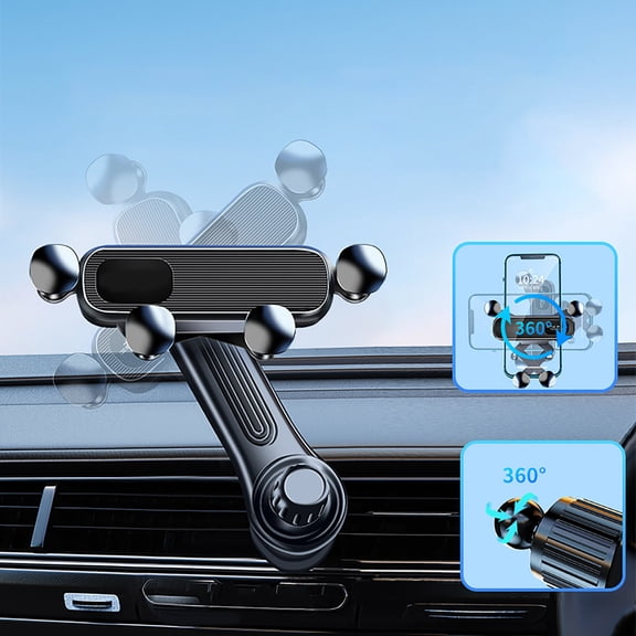 BotaniNest Rotatable Car Phone Holder Rotatable Mount Car Phone Holder Phone Holder For Car Multifunctional Car Mobile Phone Holder