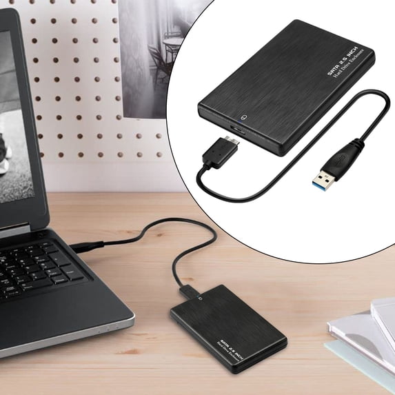BotaniNest SHELLTON 2.5'' Slim USB 3.0 Portable External Hard Drive 2 External Hard Disk Drive Memory Storage Device For Laptop Hard Disk