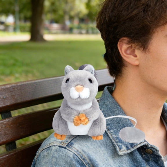 BotaniNest Shoulder Interactive Stuffed Animal Cute Soft Huggable Companion For Kids Adults Desk