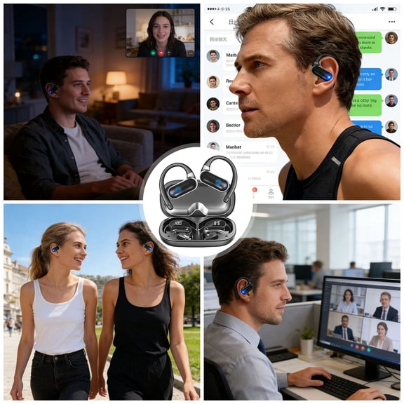 BotaniNest Smart Headset Open Ear Design For Real Two Way Language Translation And Clear Hands Calls
