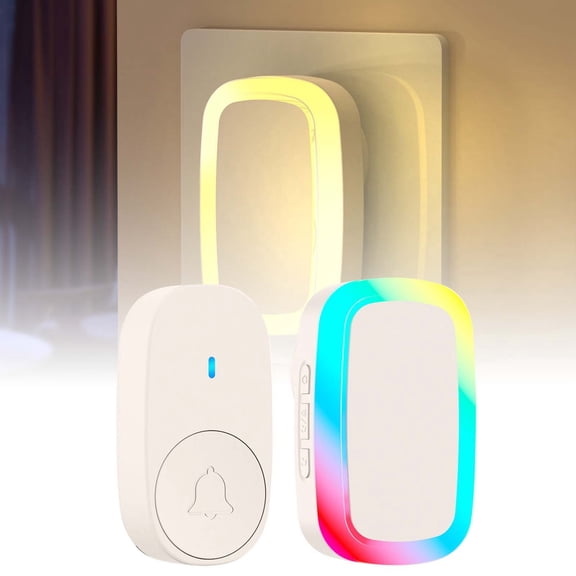BotaniNest Smart Home Wireless Doorbell With Alert Easy Button For Elderly Hearing Impaired Plug In Interference