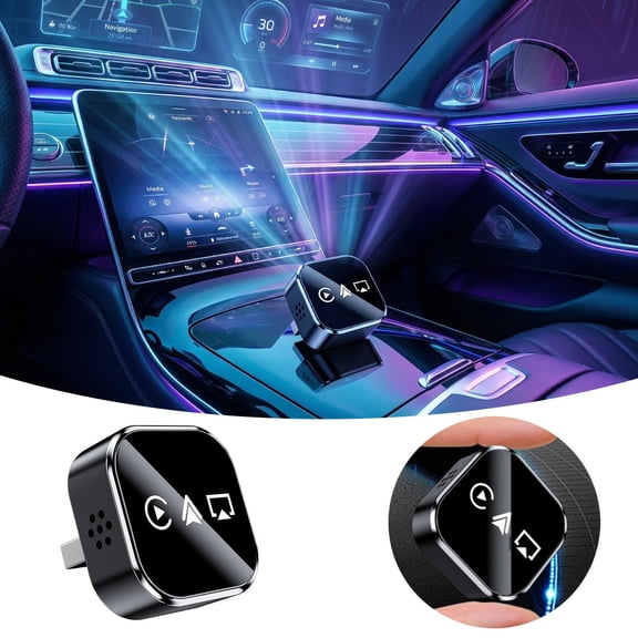BotaniNest Smart Portable Carplay AI Wireless Android Auto Adapter For Multimedia System With Seamless Connectivity