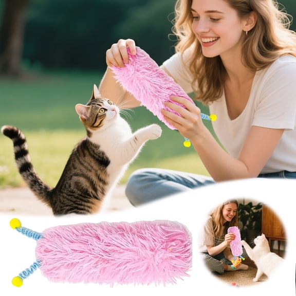 BotaniNest Soft And Durable Cat With Antenna Rich Colors Indoor Interactive Cat Companion
