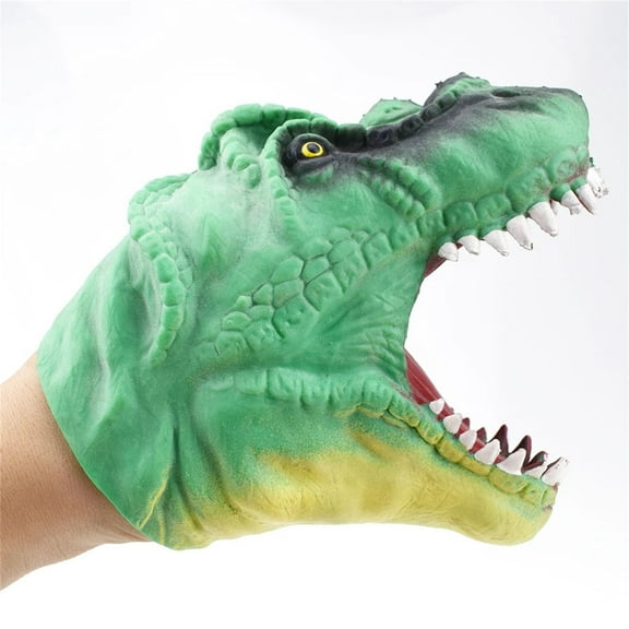 BotaniNest Soft Doll Dinosaure Hand Puppets Figure Rubber Realistic Head Animal Arm Dino