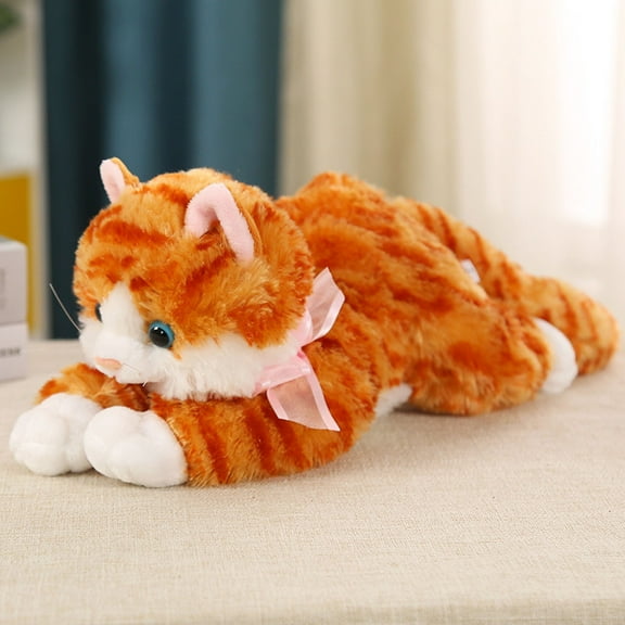 BotaniNest Soft Toy Realistic Meowing Musical Cat Stuffed Animal Cute Plushie For Kids Toddlers Perfect For Boys Girls