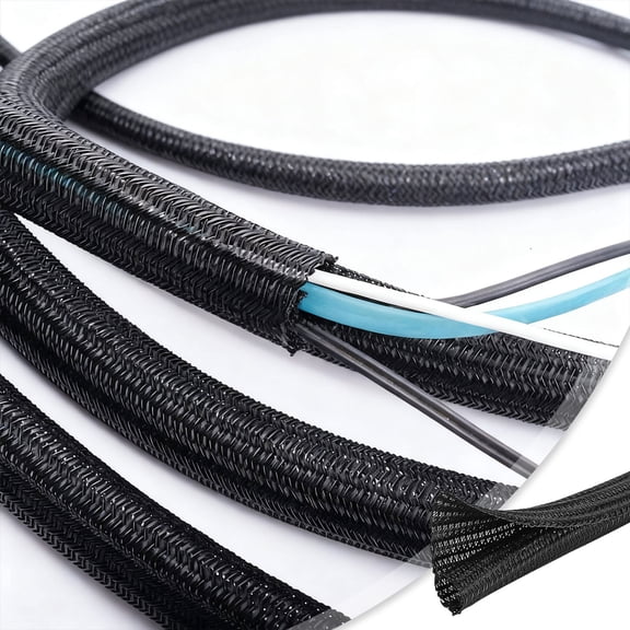 BotaniNest Split Wire Tubing Protector Sleeve Braided Management For TV/Computer/Home /Engine Cord Protectors From No Chew