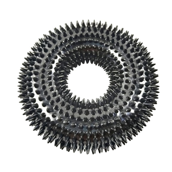 BotaniNest Squeaky Spiky Ring For Chewers Puppy Teething For Boredom Interactive Training Ring For Small Medium Large Outdoor