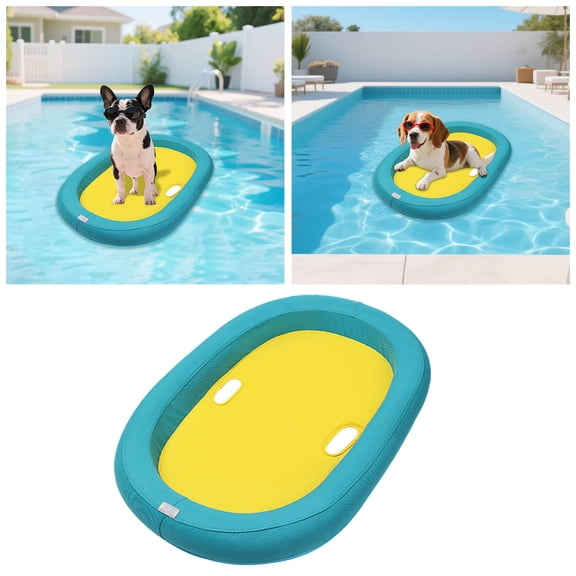 BotaniNest Summer Pet Boat Dog Swimming Pool High Buoyancy Pearl Core Floating Pad Can Tow And Scratch Pet Boat